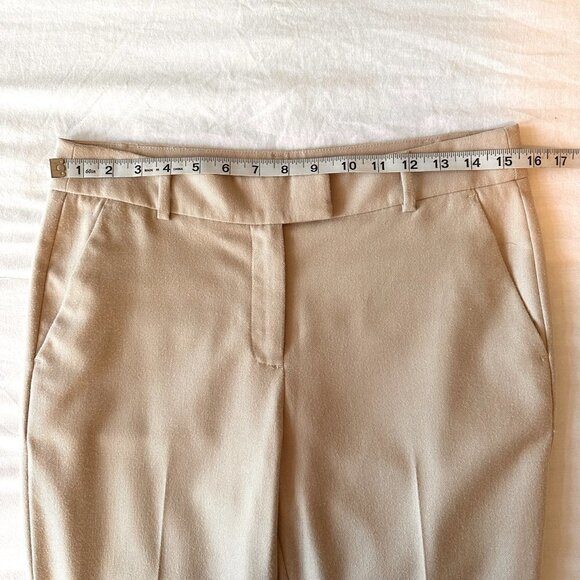 RW&Co. Womens Slim Leg Trousers Beige Size 4 Suiting Signature Fit Ankle Length - Picture 8 of 11
